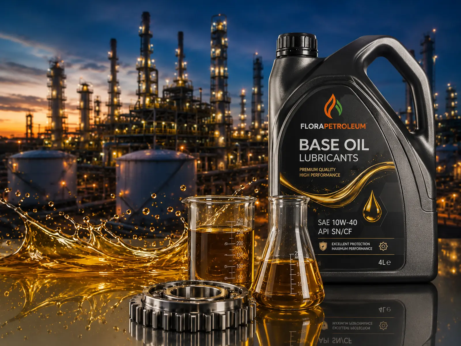 FloraPetroleum base oils and industrial lubricant products
