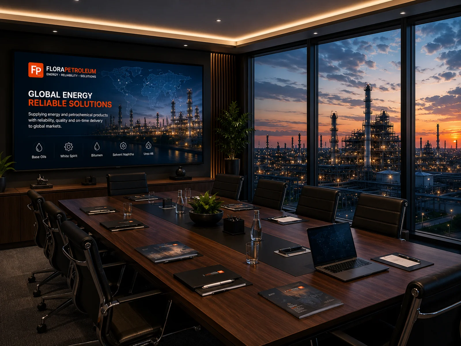FloraPetroleum international commercial office and petroleum supply coordination