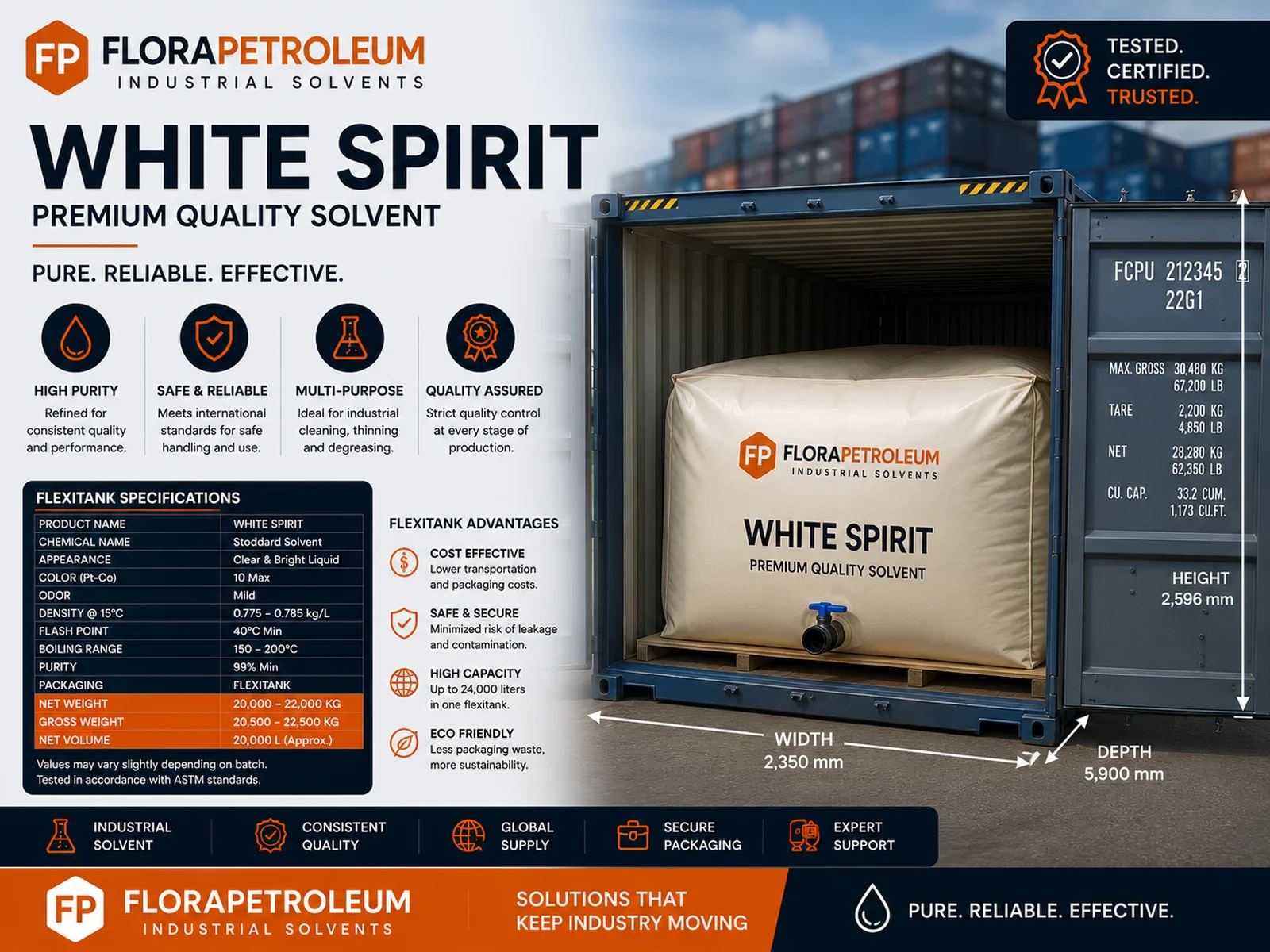white spirit White Spirit flexitank
