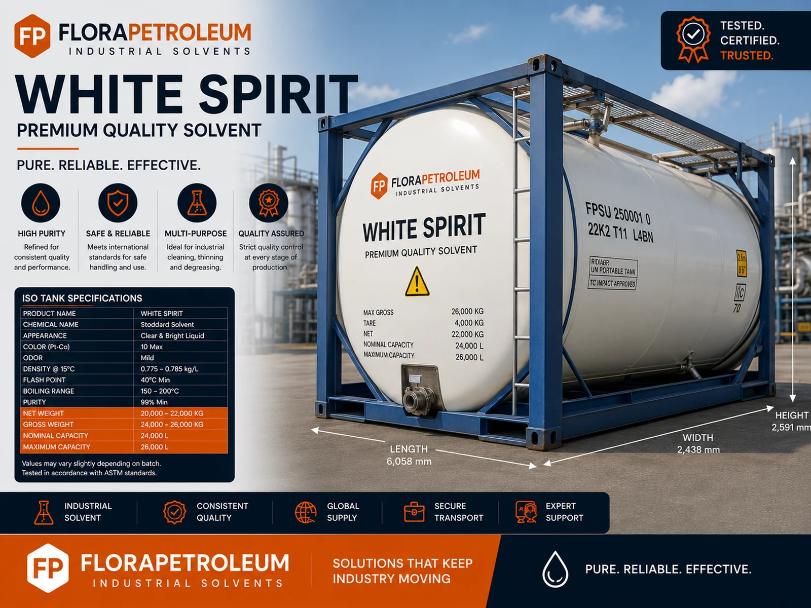 white spirit White Spirit ISO tank