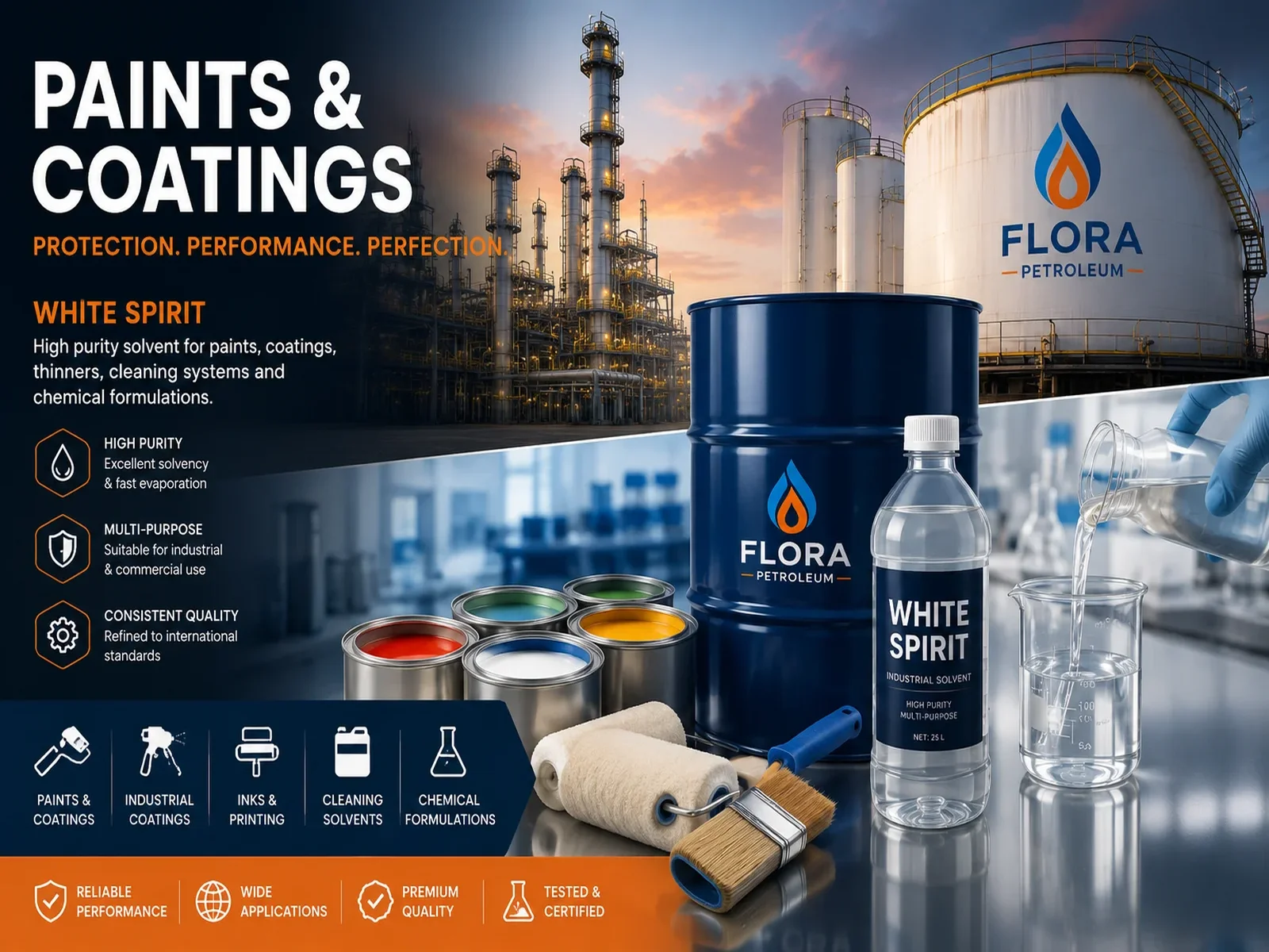 Paints and coatings industry