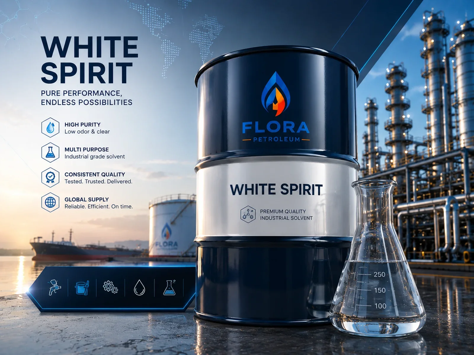 Flora Petroleum White Spirit