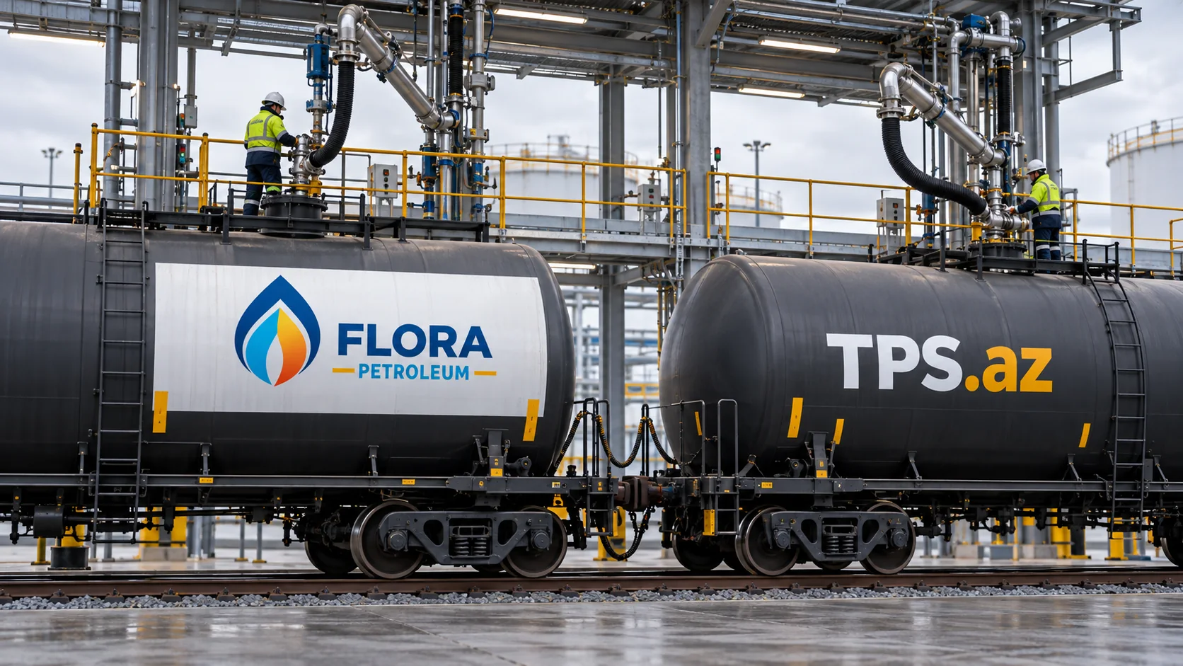 Diesel Shipments from Azerbaijan to Central Asia | K5, K4, K3 Rail tank wagon loading operations — AI-generated representative image