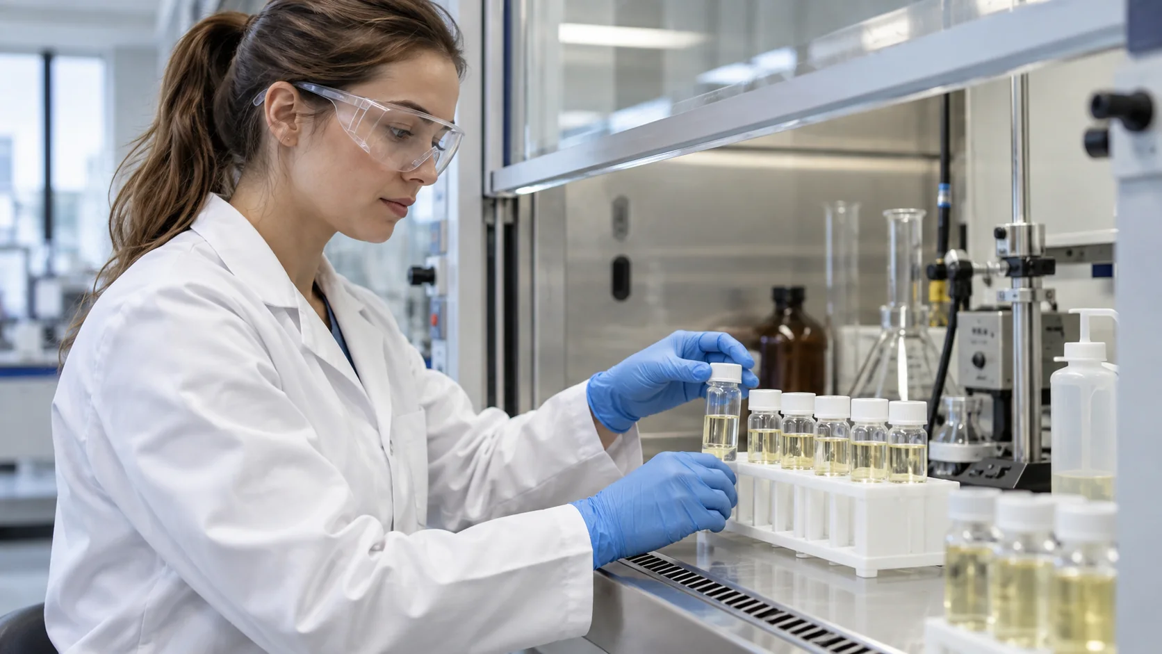 Diesel Shipments from Azerbaijan to Central Asia | K5, K4, K3 Laboratory sample preparation — AI-generated representative image